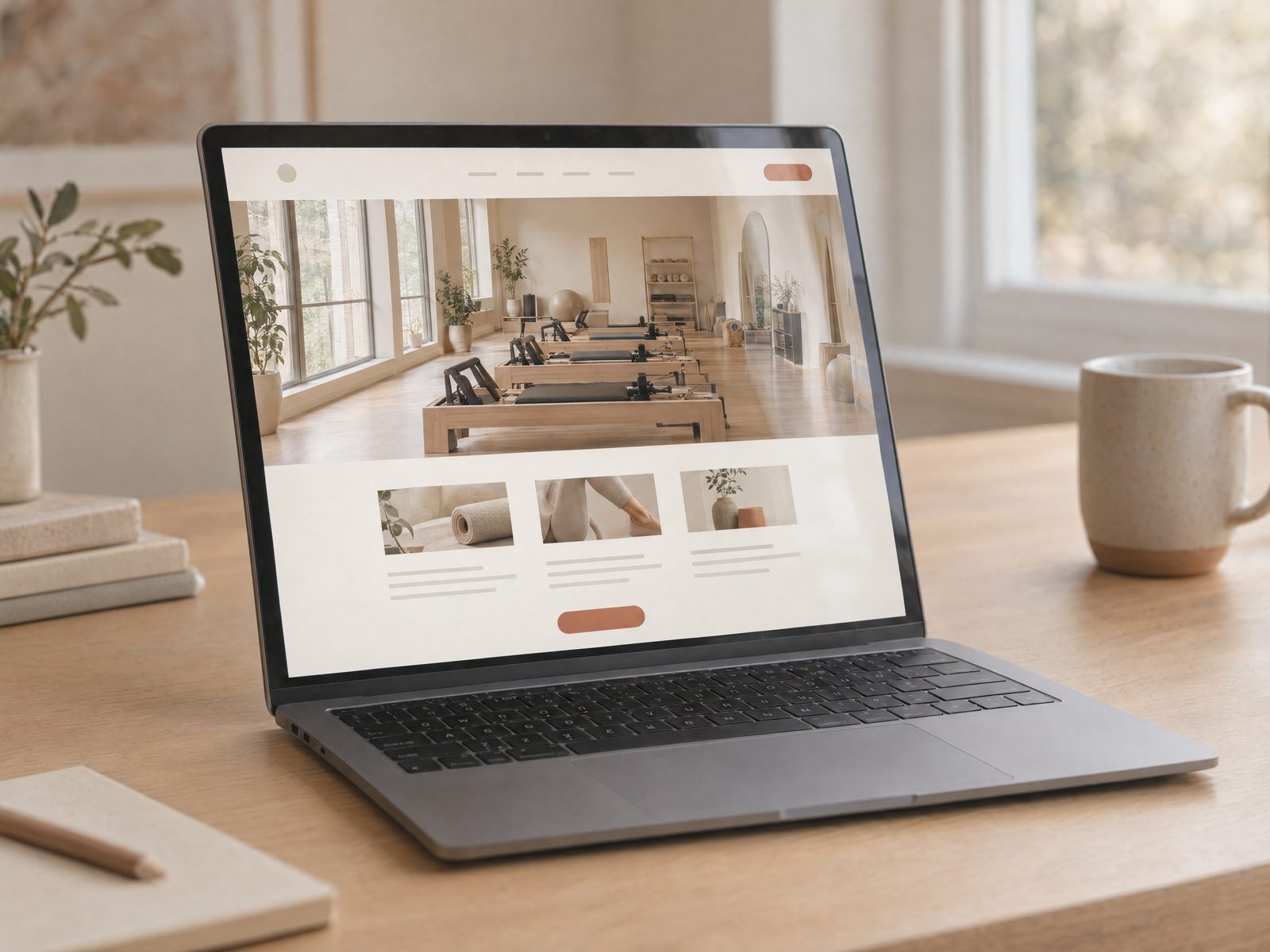 Pantalla con la web de un cliente